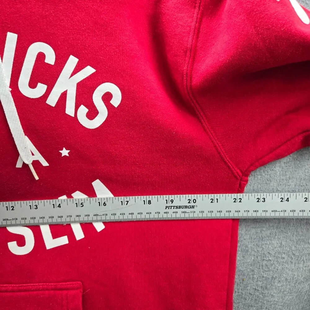 Cookies Men Hoodie S Red Andre Hicks Silky Slim‎ Logo Graphic Print Long Sleeve